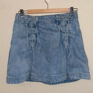 Free People jean skirt